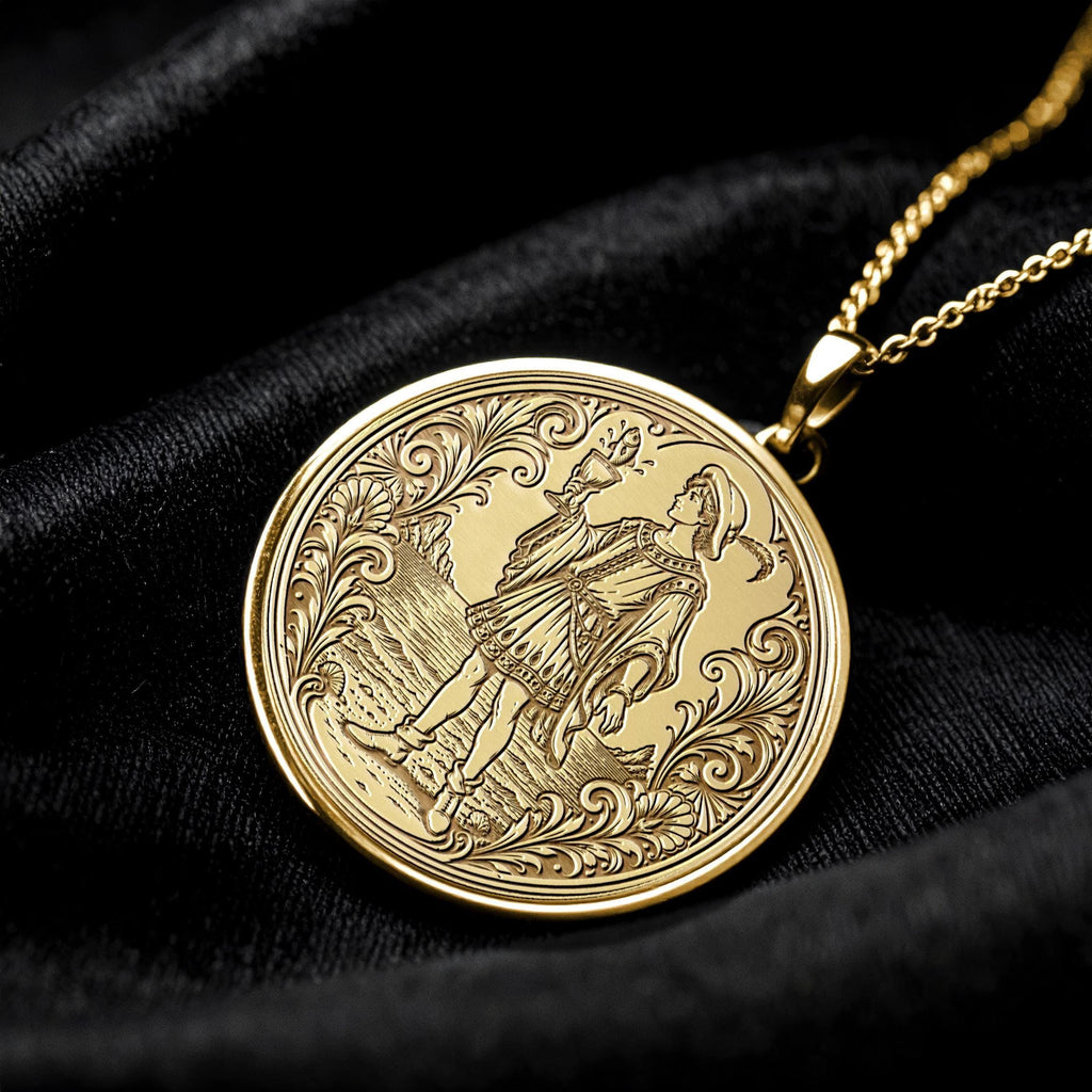 Page of Cups Tarot Necklace – Intuition, Creativity & New Emotional Beginnings