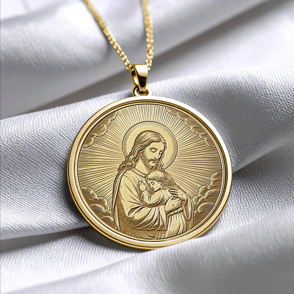 Jesus Pendant Necklace – Faith, Hope & Eternal Love