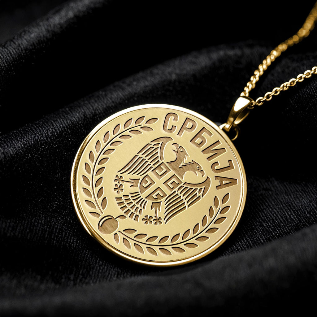 Serbian Coat of Arms Necklace – Courage, Heritage & National Pride
