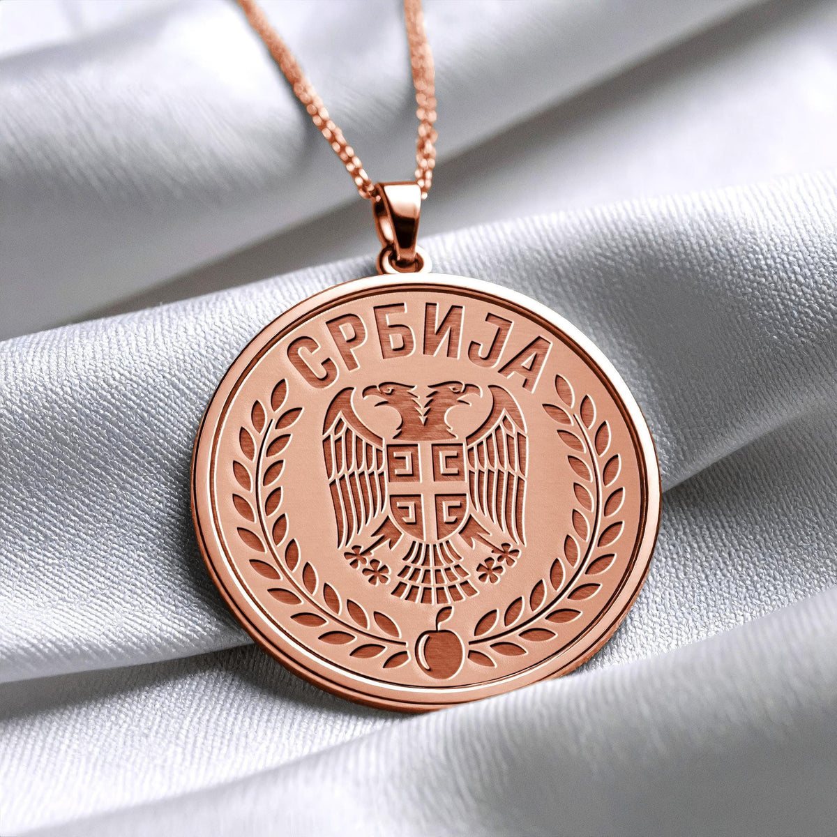 Serbian Coat of Arms Necklace – Courage, Heritage & National Pride