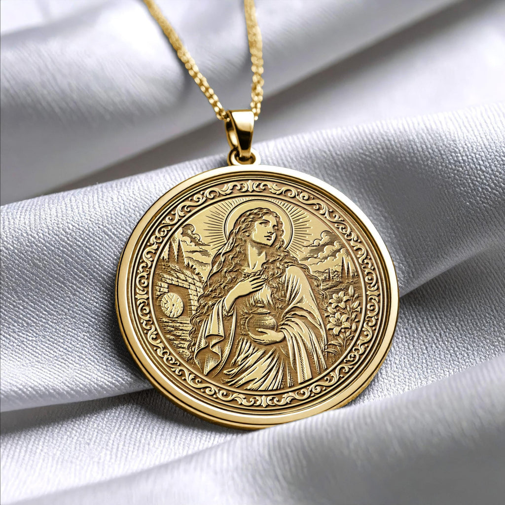 Saint Mary Magdalene Pendant Necklace – Faith, Hope & Sacred Devotion