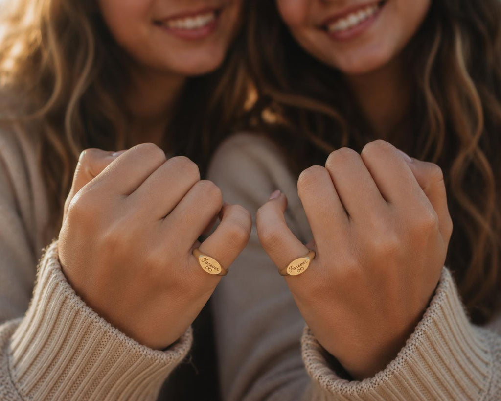 Personalized Handwriting Signet Ring