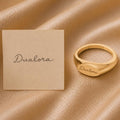 Personalized Handwriting Signet Ring