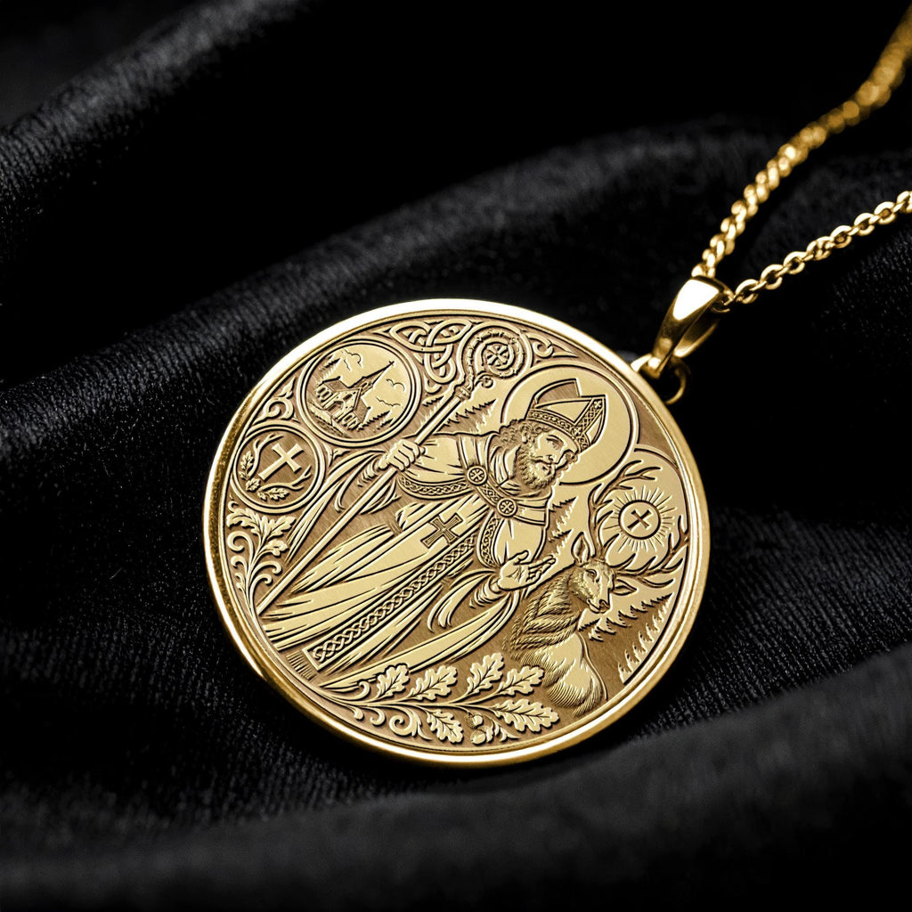 Saint Hubert Pendant Necklace – Faith, Wilderness & Noble Spirit