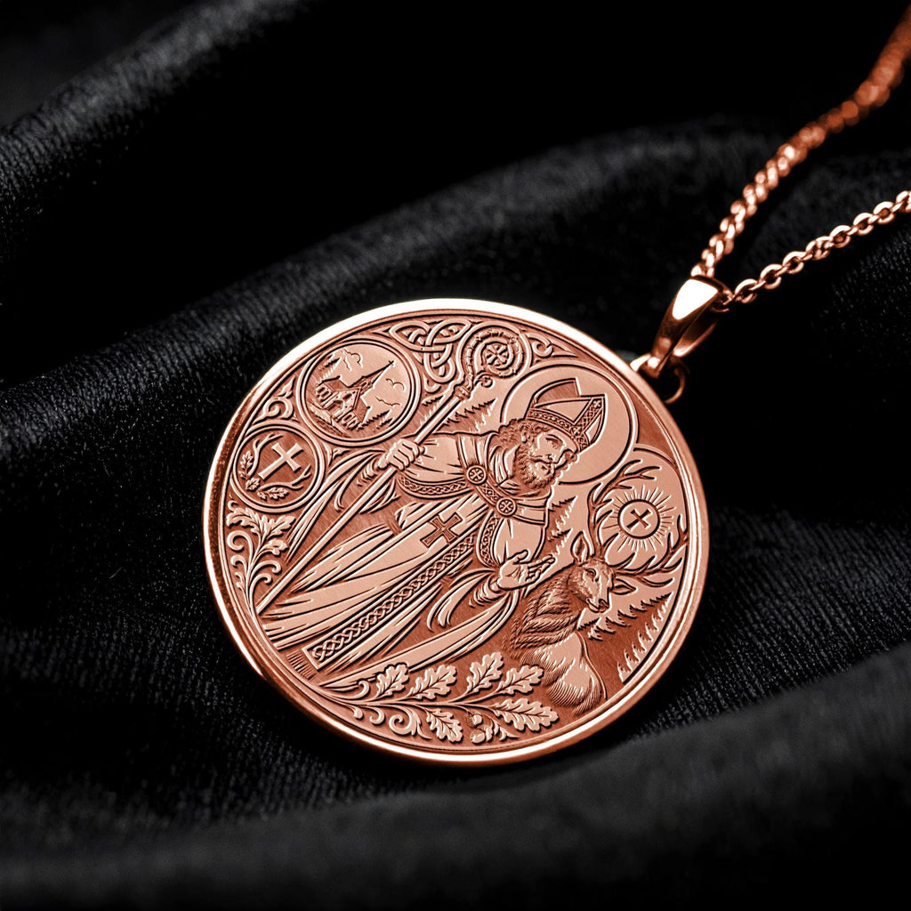 Saint Hubert Pendant Necklace – Faith, Wilderness & Noble Spirit