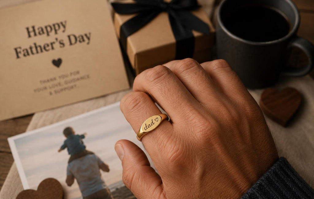 Personalized Handwriting Signet Ring
