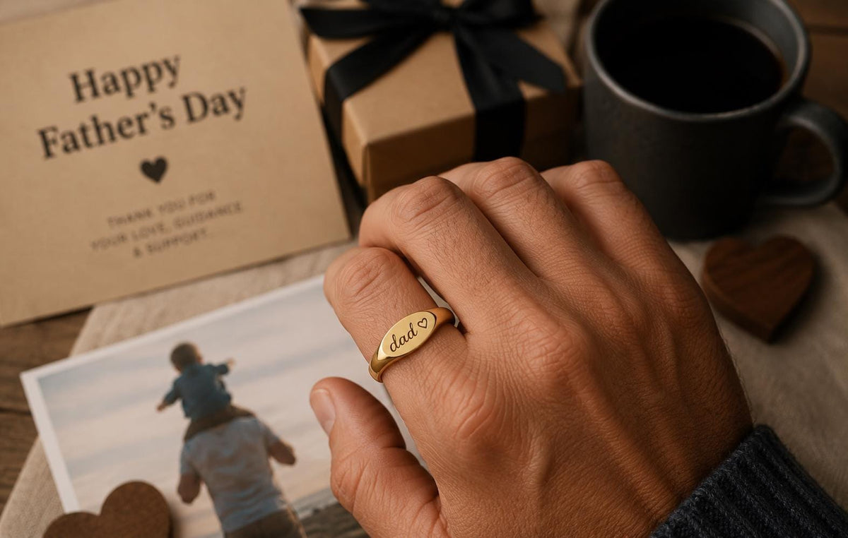 Personalized Handwriting Signet Ring