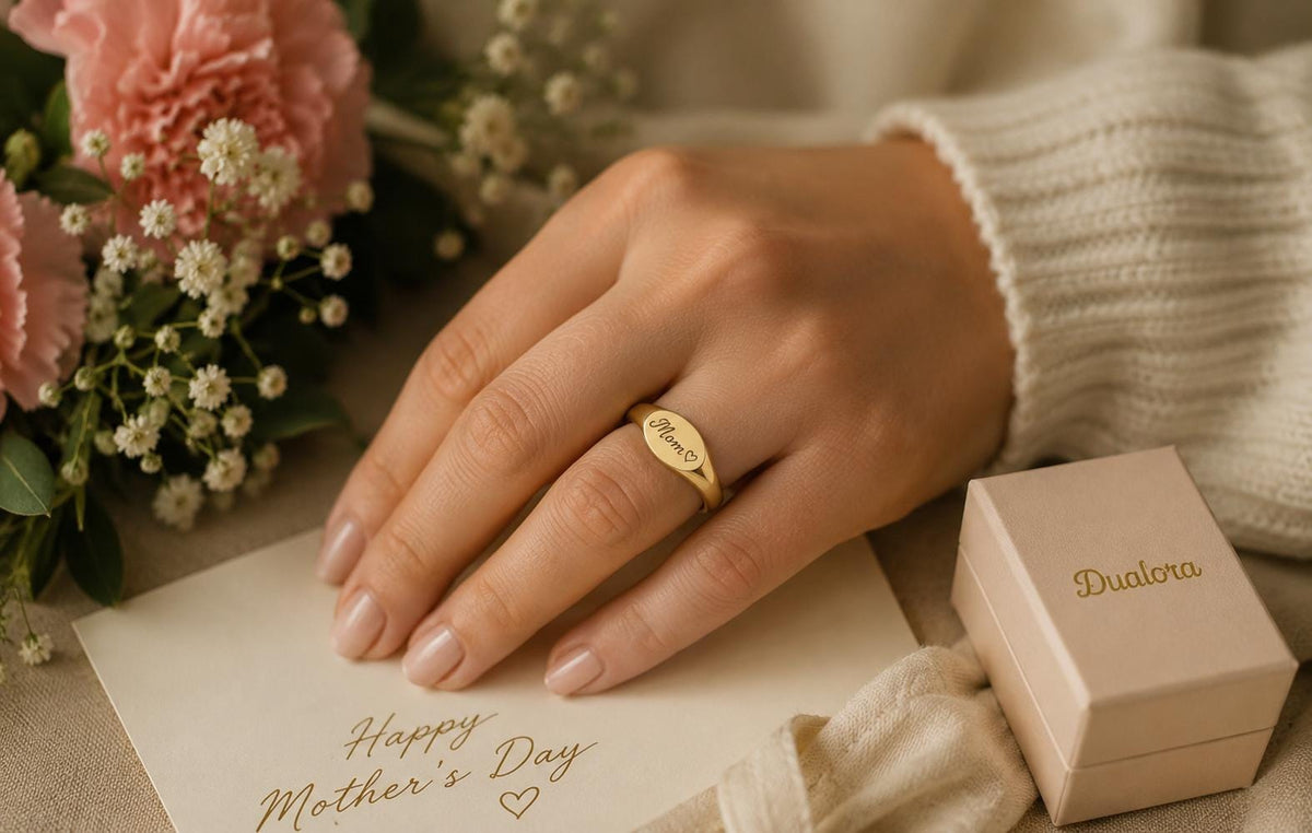 Personalized Handwriting Signet Ring