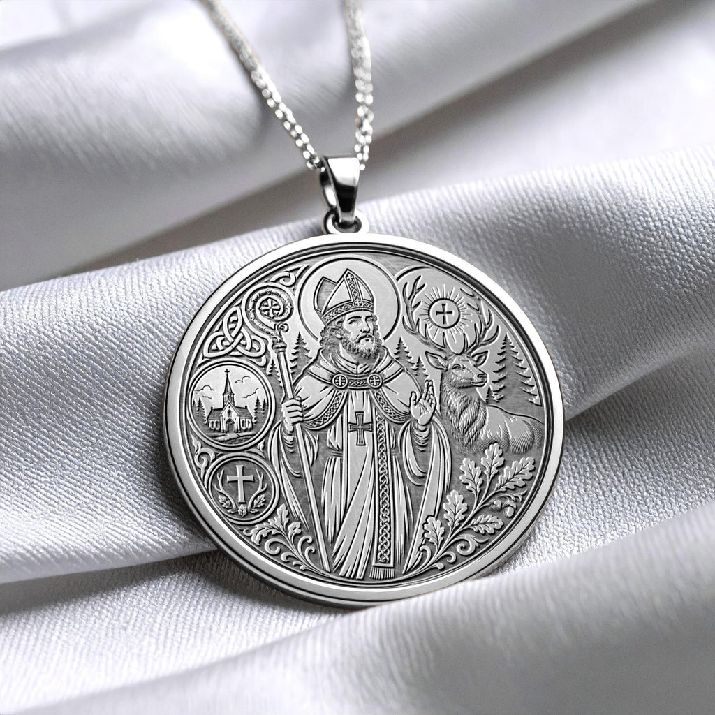 Saint Hubert Pendant Necklace – Faith, Wilderness & Noble Spirit
