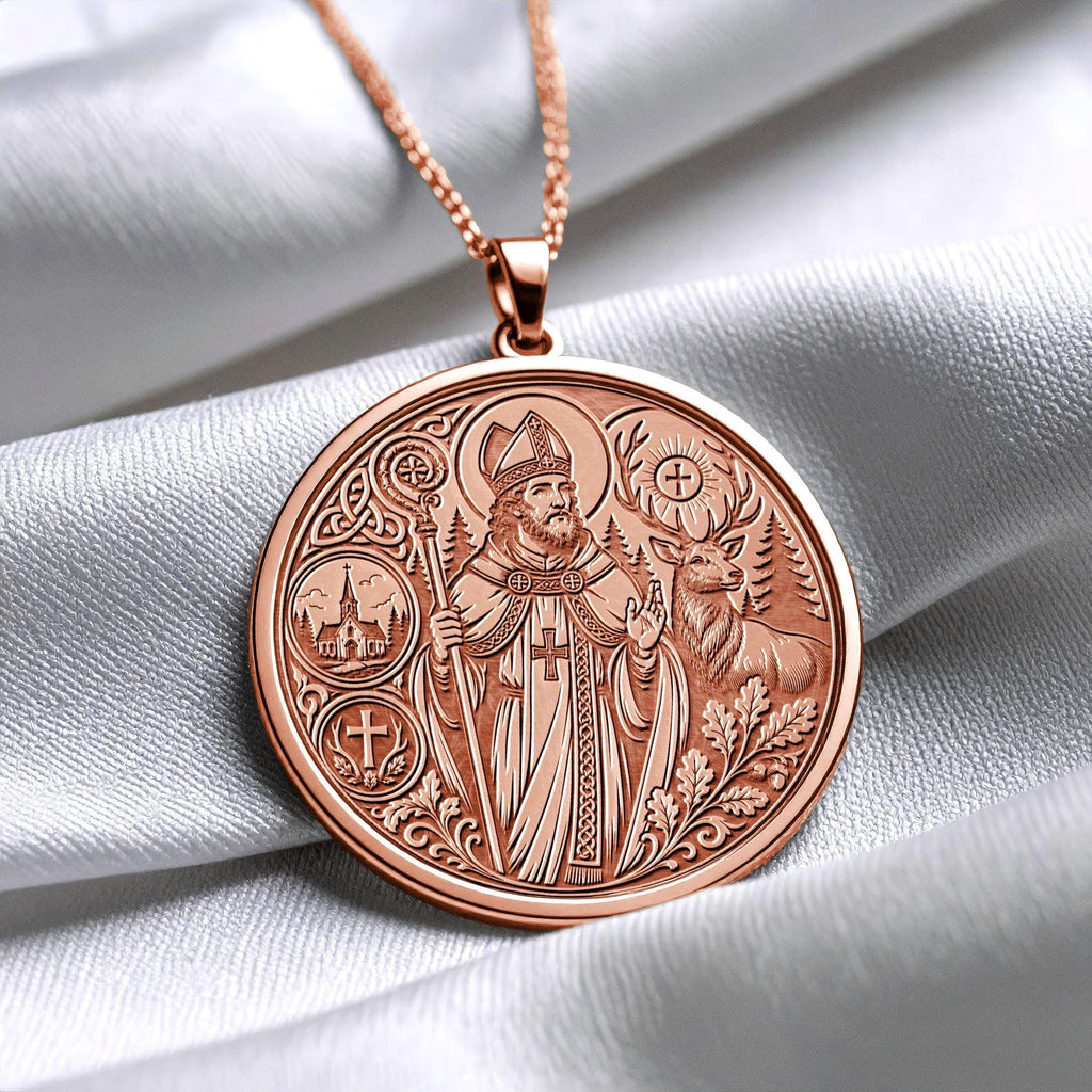 Saint Hubert Pendant Necklace – Faith, Wilderness & Noble Spirit