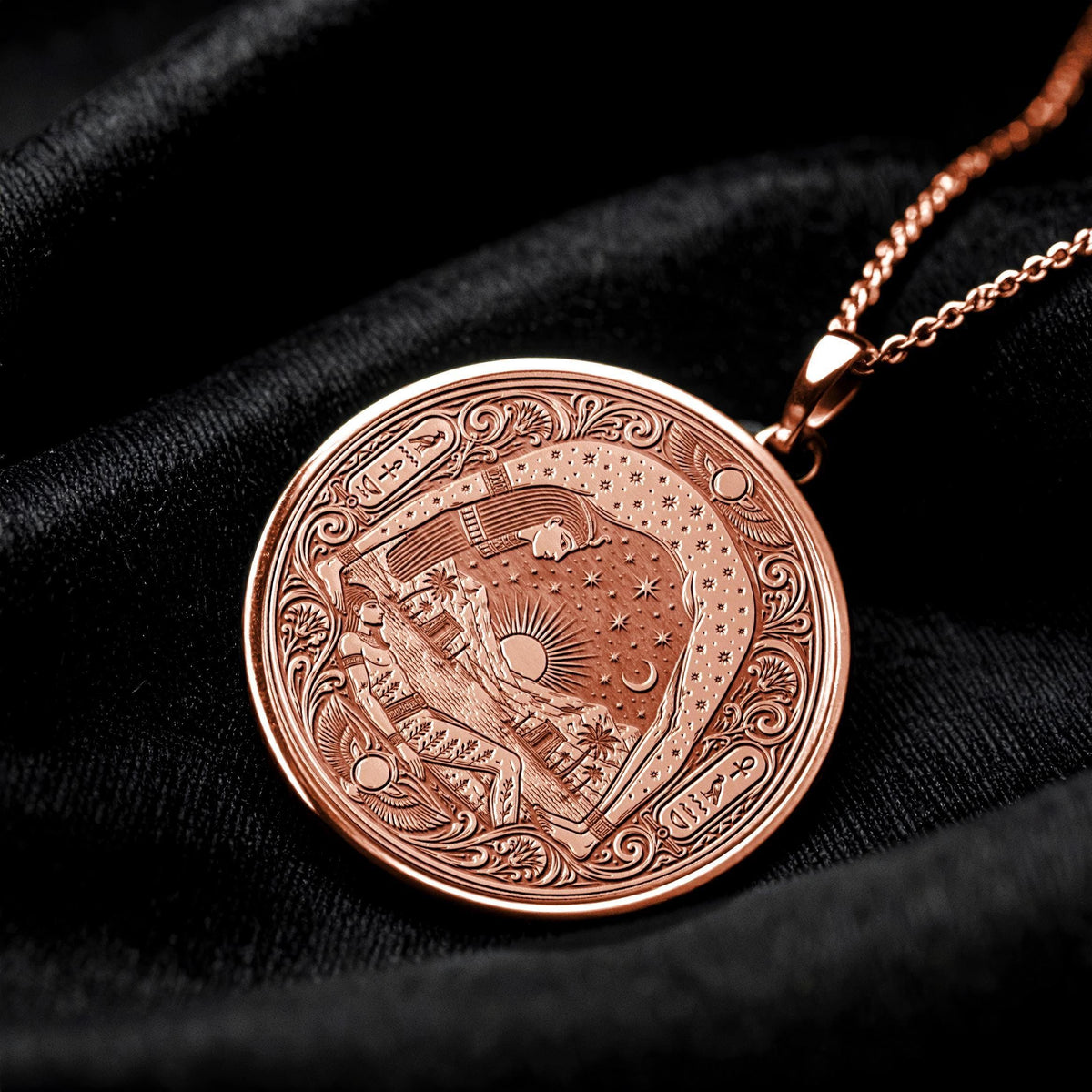 Ancient Egyptian Nut Necklace – Sky Goddess, Protection & Eternal Renewal