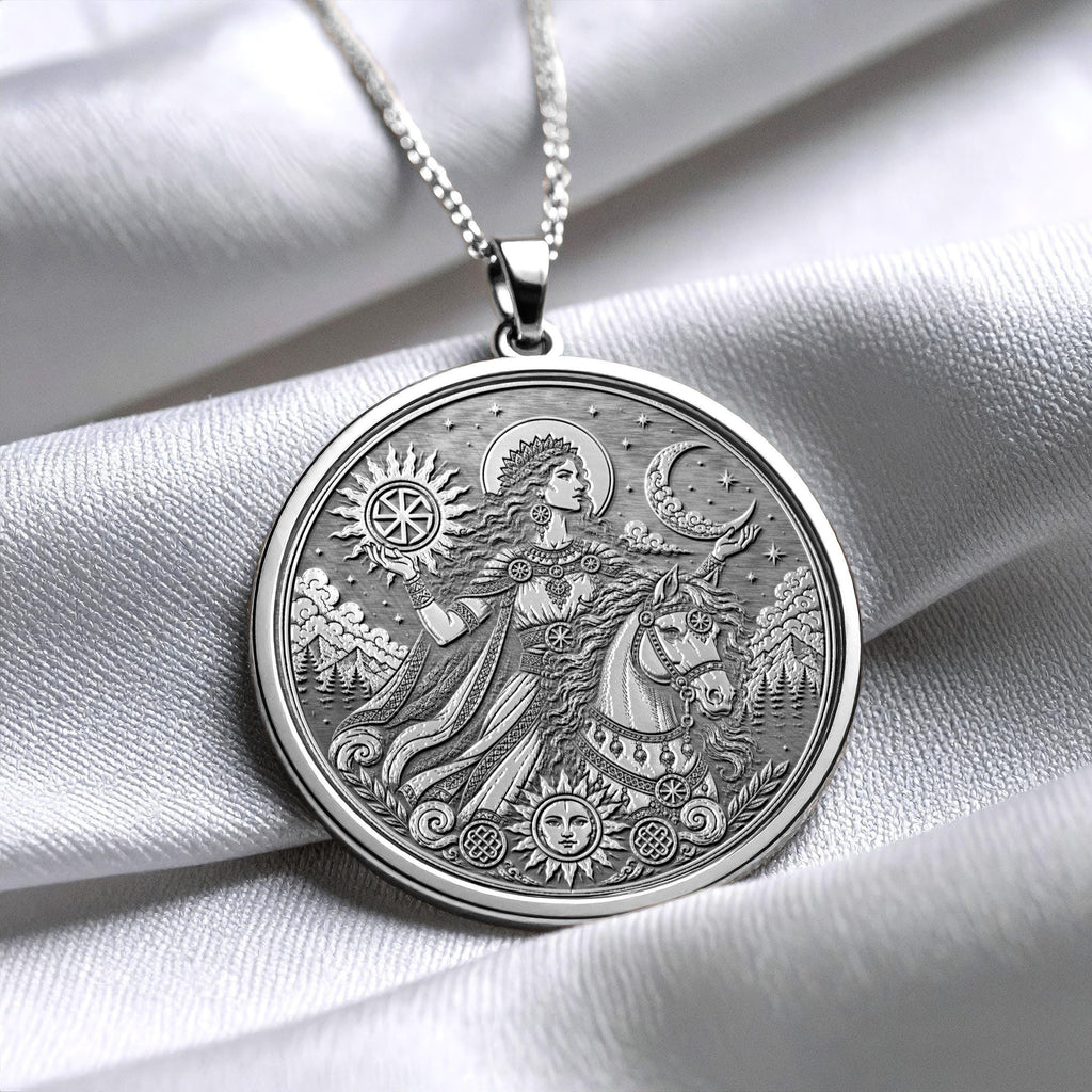 Khors Pendant Necklace – Sun, Prosperity & Slavic Divine Light