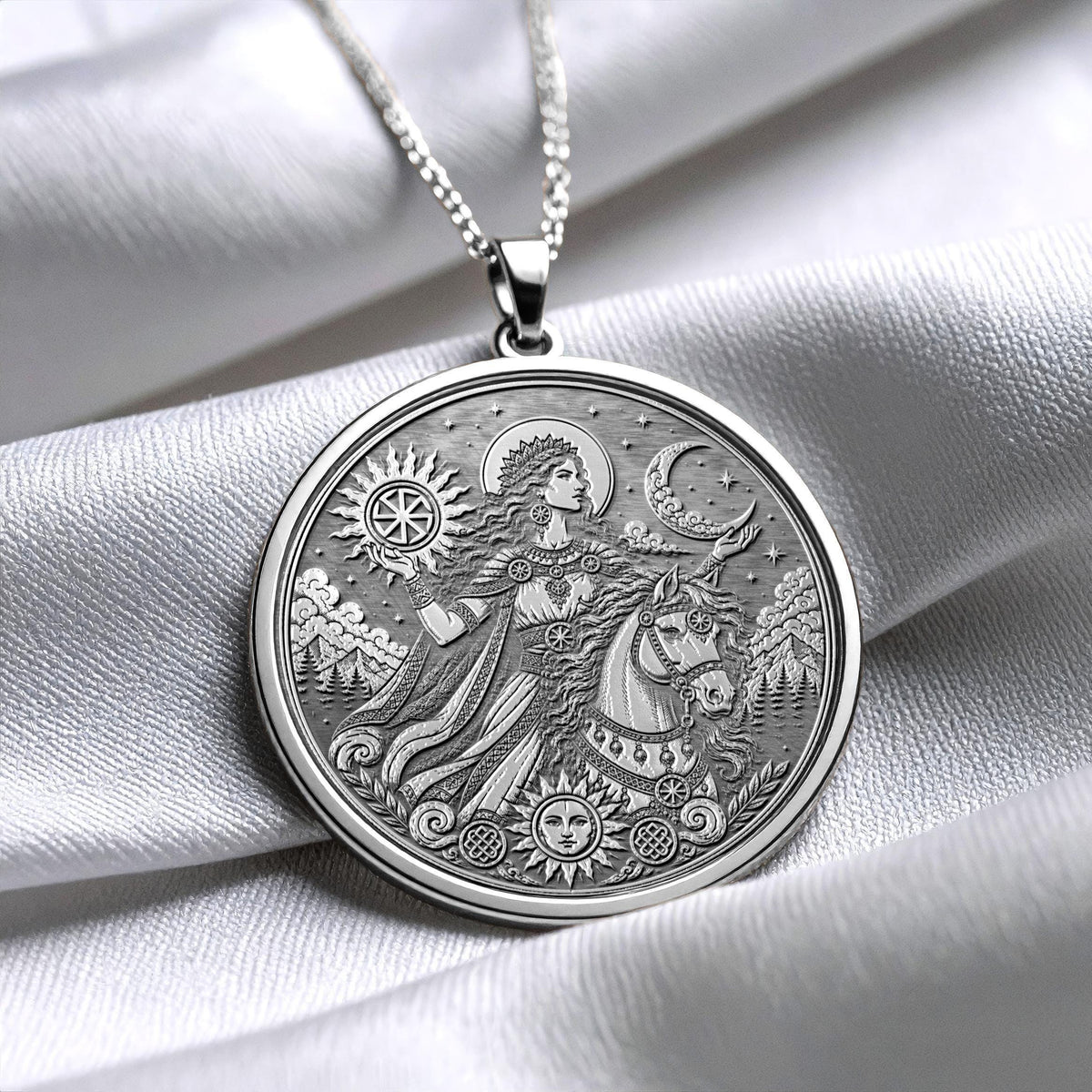Khors Pendant Necklace – Sun, Prosperity & Slavic Divine Light