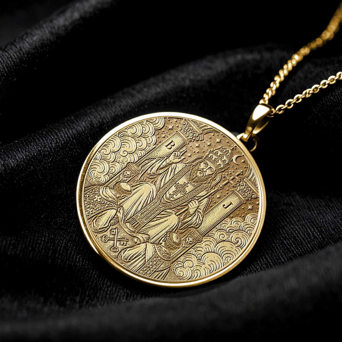 The Hierophant Tarot Card Necklace – Wisdom, Tradition & Spiritual Guidance