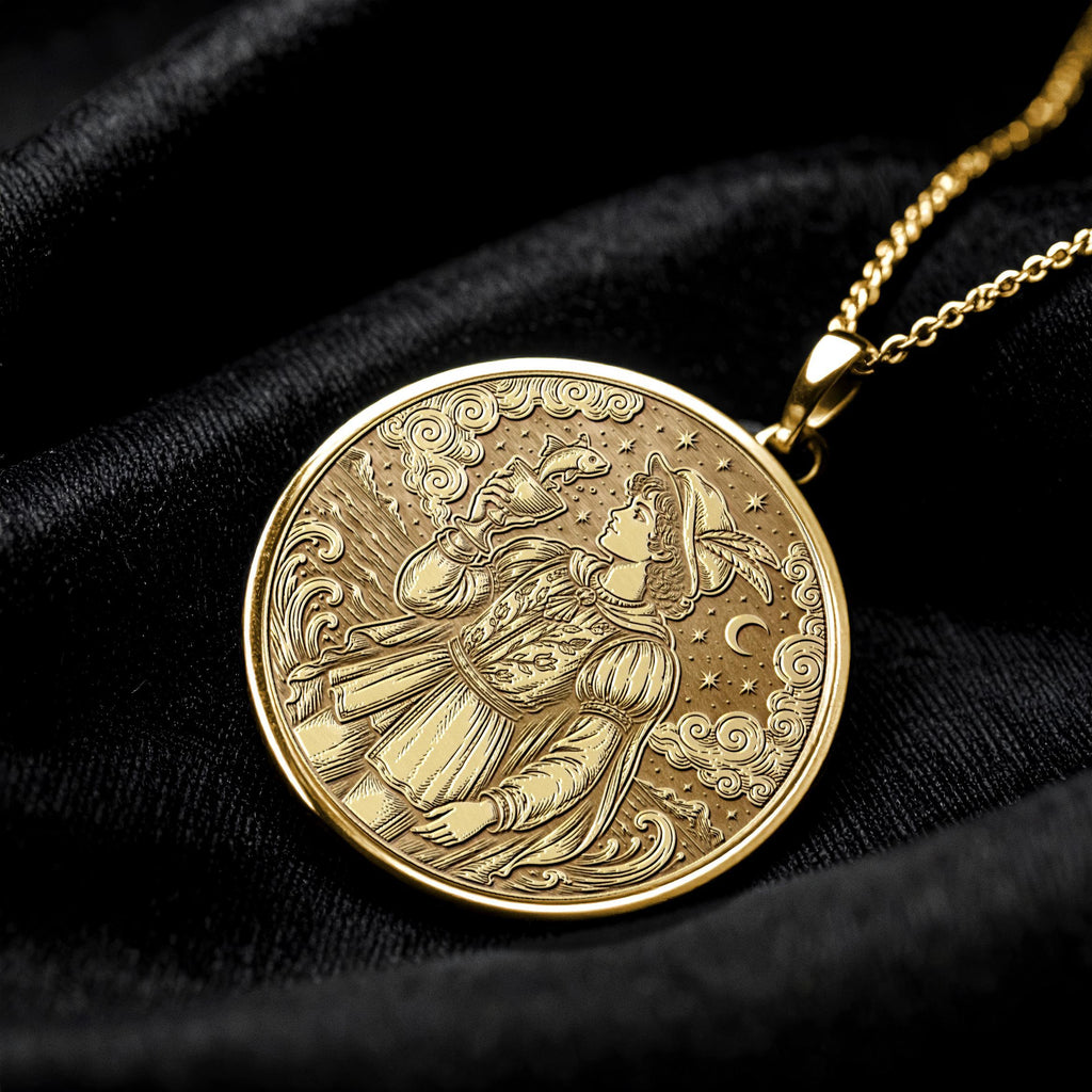 Page of Cups Tarot Pendant Necklace – Creativity, Intuition & New Possibilities