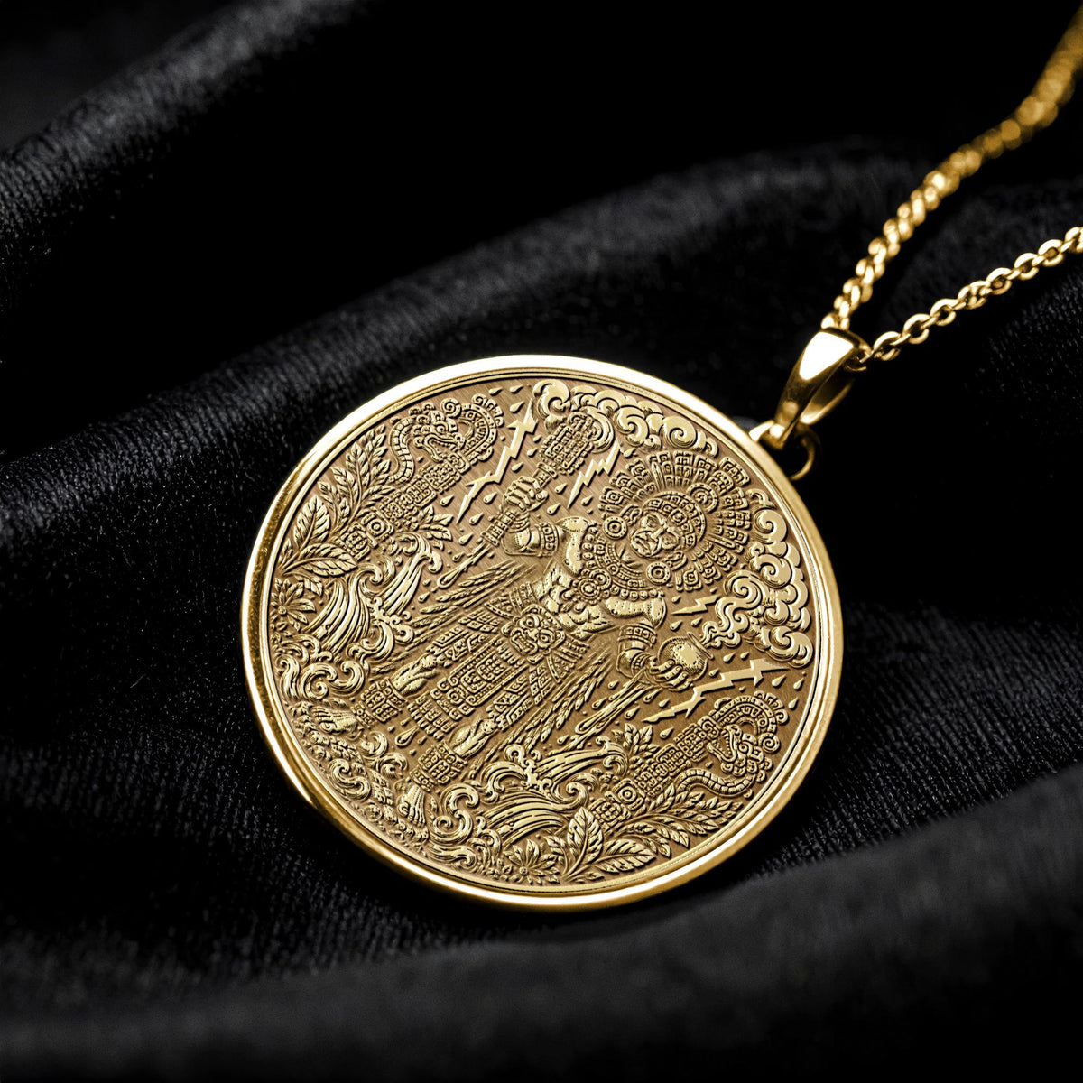 Chaac Maya God Necklace – Rain, Fertility & Divine Power