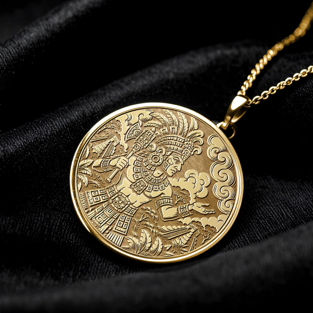 Chaac Maya God Pendant Necklace – Rain, Power & Sacred Renewal