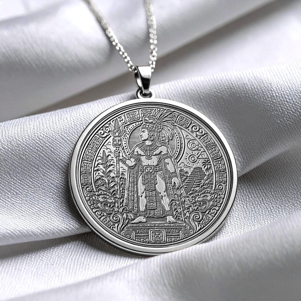 Bolon Tzacab Maya God Necklace – Prosperity, Fertility & Sacred Abundance