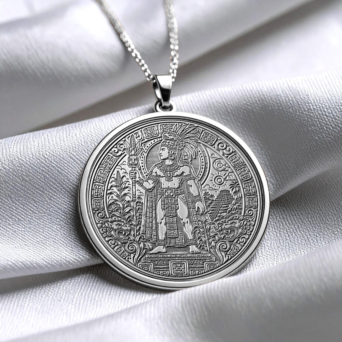 Bolon Tzacab Maya God Necklace – Prosperity, Fertility & Sacred Abundance