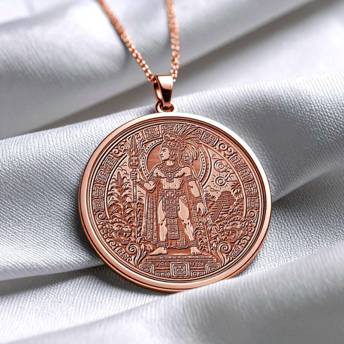 Bolon Tzacab Maya God Necklace – Prosperity, Fertility & Sacred Abundance