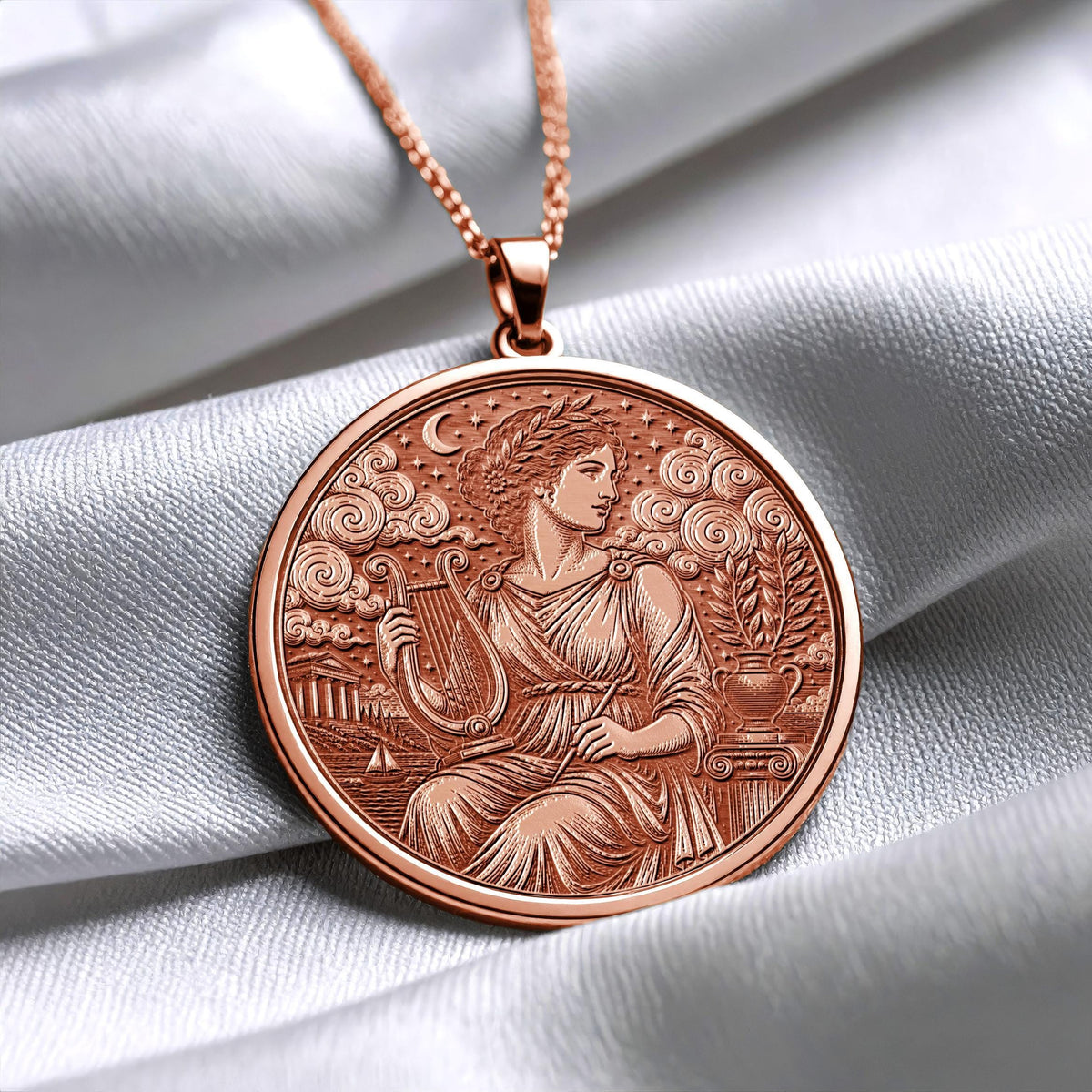 Sappho Pendant Necklace – Poetry, Love & Creative Expression