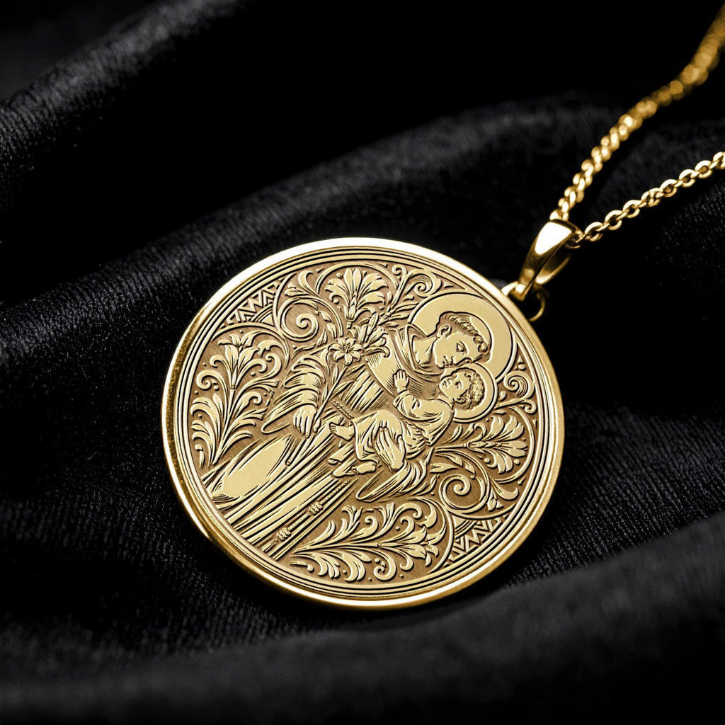 Saint Anthony Pendant Necklace – Protection, Prayer & Lost Things Found