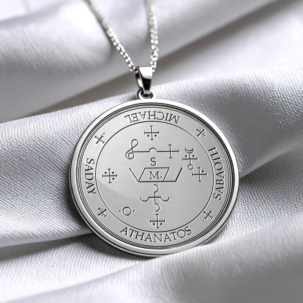 Archangel Michael Sigil Pendant Necklace – Divine Protection, Strength & Spiritual Guidance