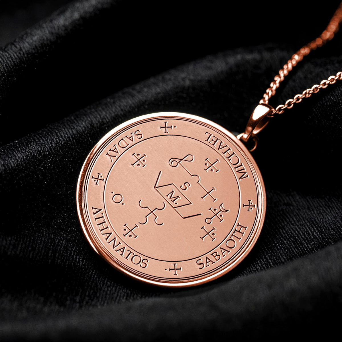 Archangel Michael Sigil Pendant Necklace – Divine Protection, Strength & Spiritual Guidance