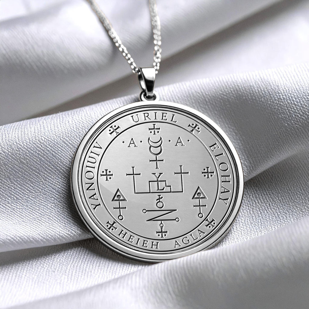 Archangel Uriel Sigil Pendant Necklace – Wisdom, Illumination & Divine Guidance