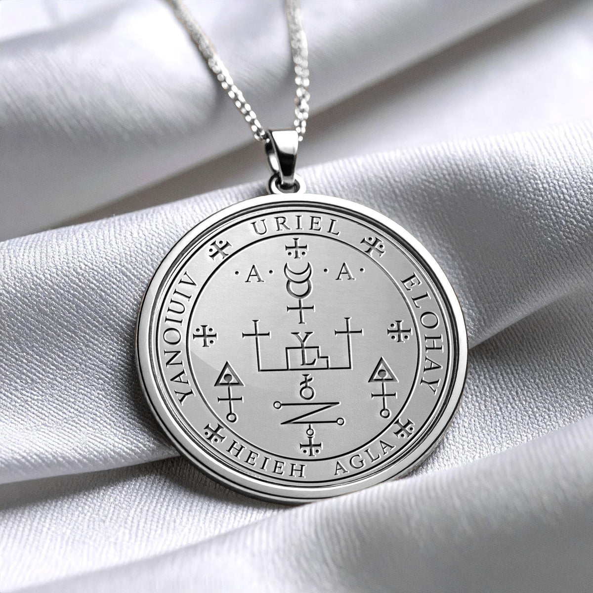Archangel Uriel Sigil Pendant Necklace – Wisdom, Illumination & Divine Guidance