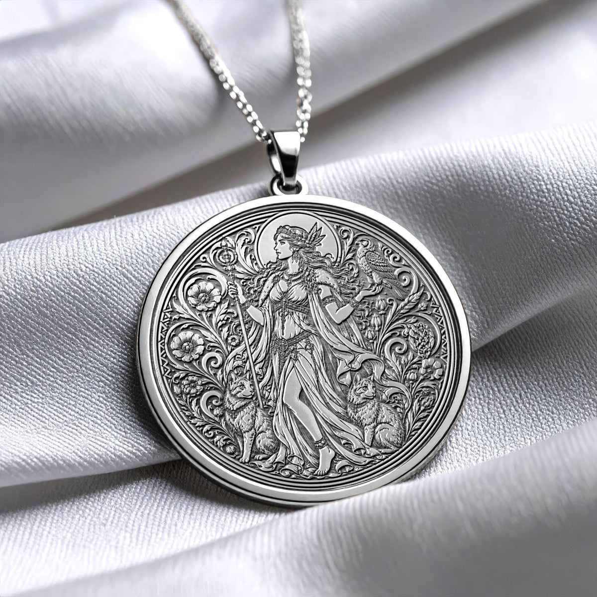 Freyja Pendant Necklace – Love, Beauty & Norse Goddess of Strength