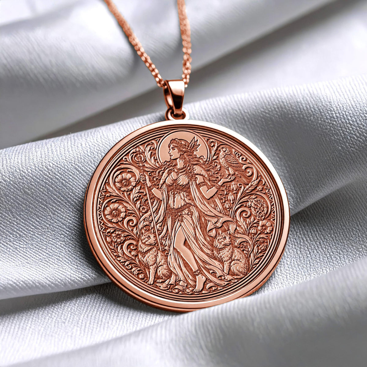 Freyja Pendant Necklace – Love, Beauty & Norse Goddess of Strength