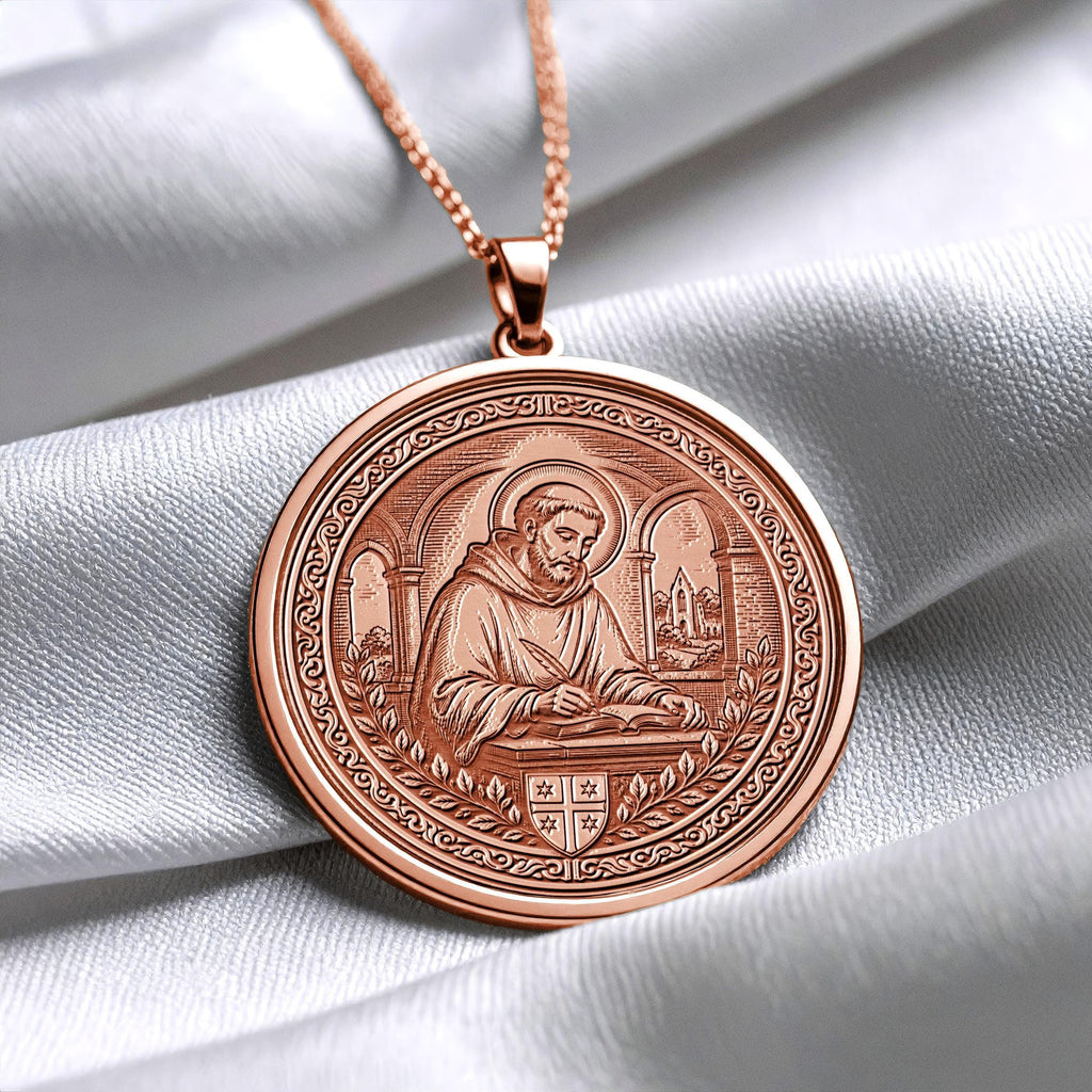 Saint Aelred of Rievaulx Pendant Necklace – Spiritual Friendship, Compassion & Faith