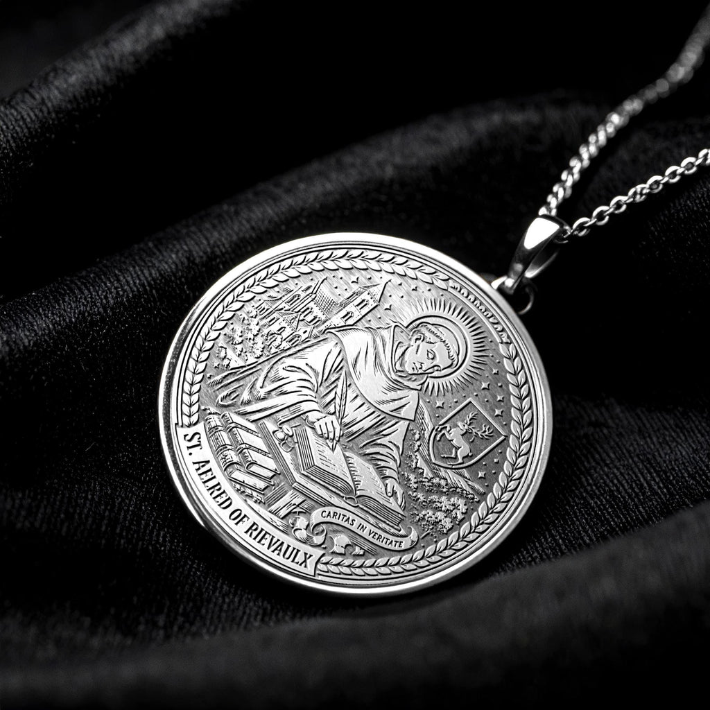 Saint Aelred of Rievaulx Pendant Necklace – Love, Unity, Devotion & Inner Peace