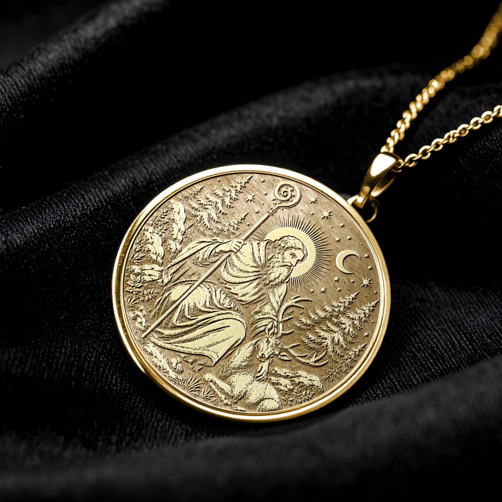 Saint Giles Pendant Necklace – Compassion, Protection, Healing & Faith