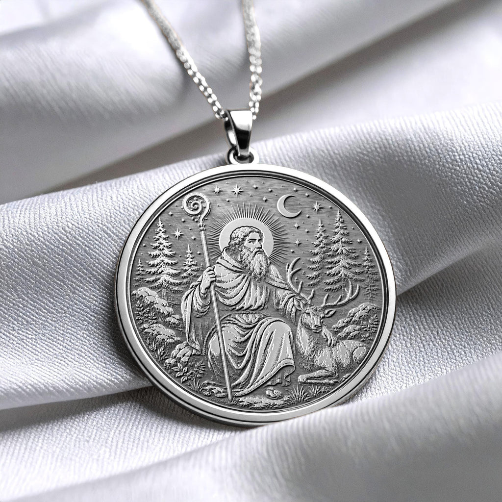 Saint Giles Pendant Necklace – Compassion, Protection, Healing & Faith
