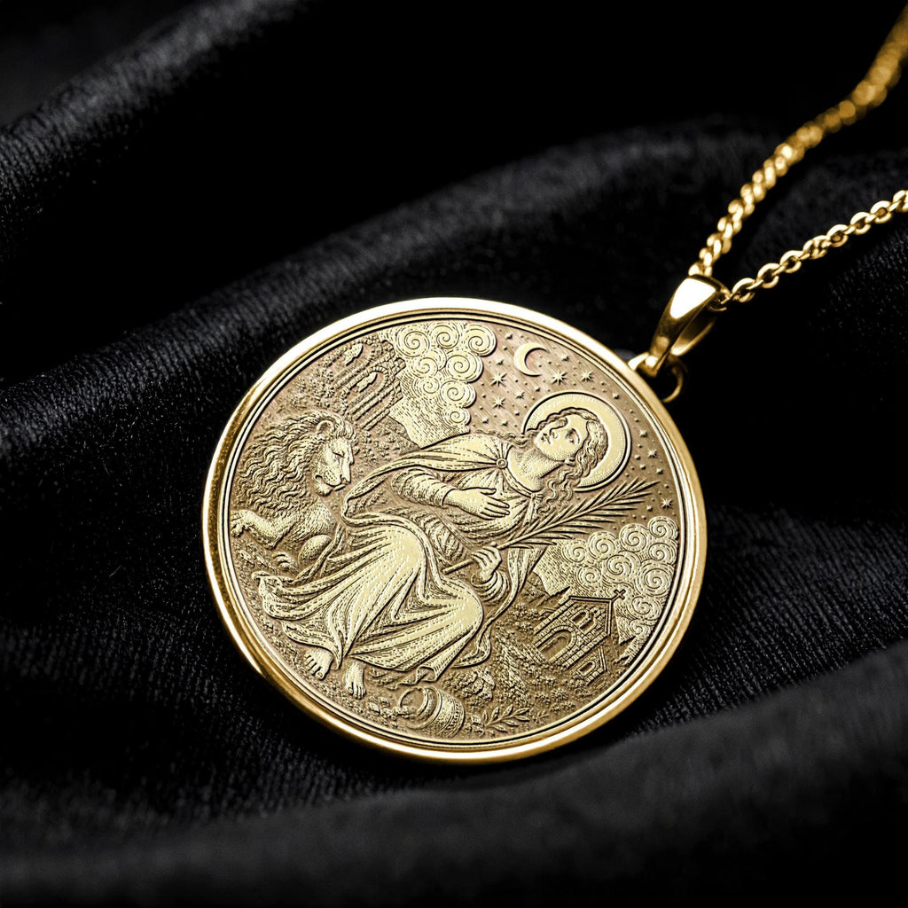 Saint Thecla Pendant Necklace – Fearless Faith, Freedom, Transformation & Divine Protection