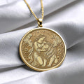 Strength Tarot Card Necklace – Courage, Inner Power & Resilience