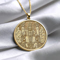 The Hierophant Tarot Card Necklace – Wisdom, Tradition & Spiritual Guidance