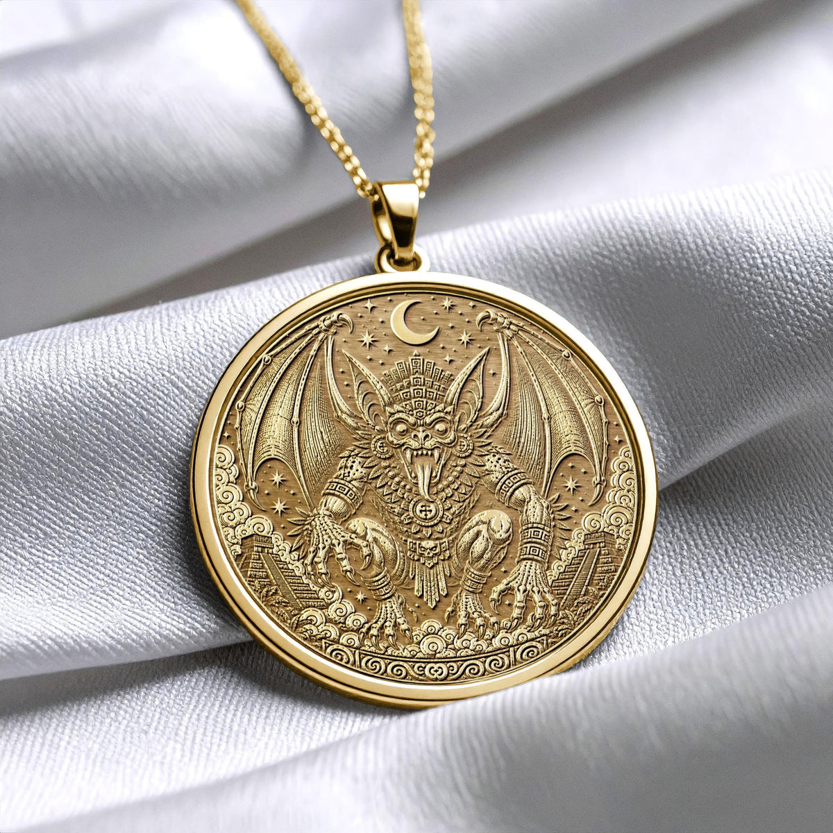 Camazotz Necklace – Transformation, Mystery & Ancient Maya Power
