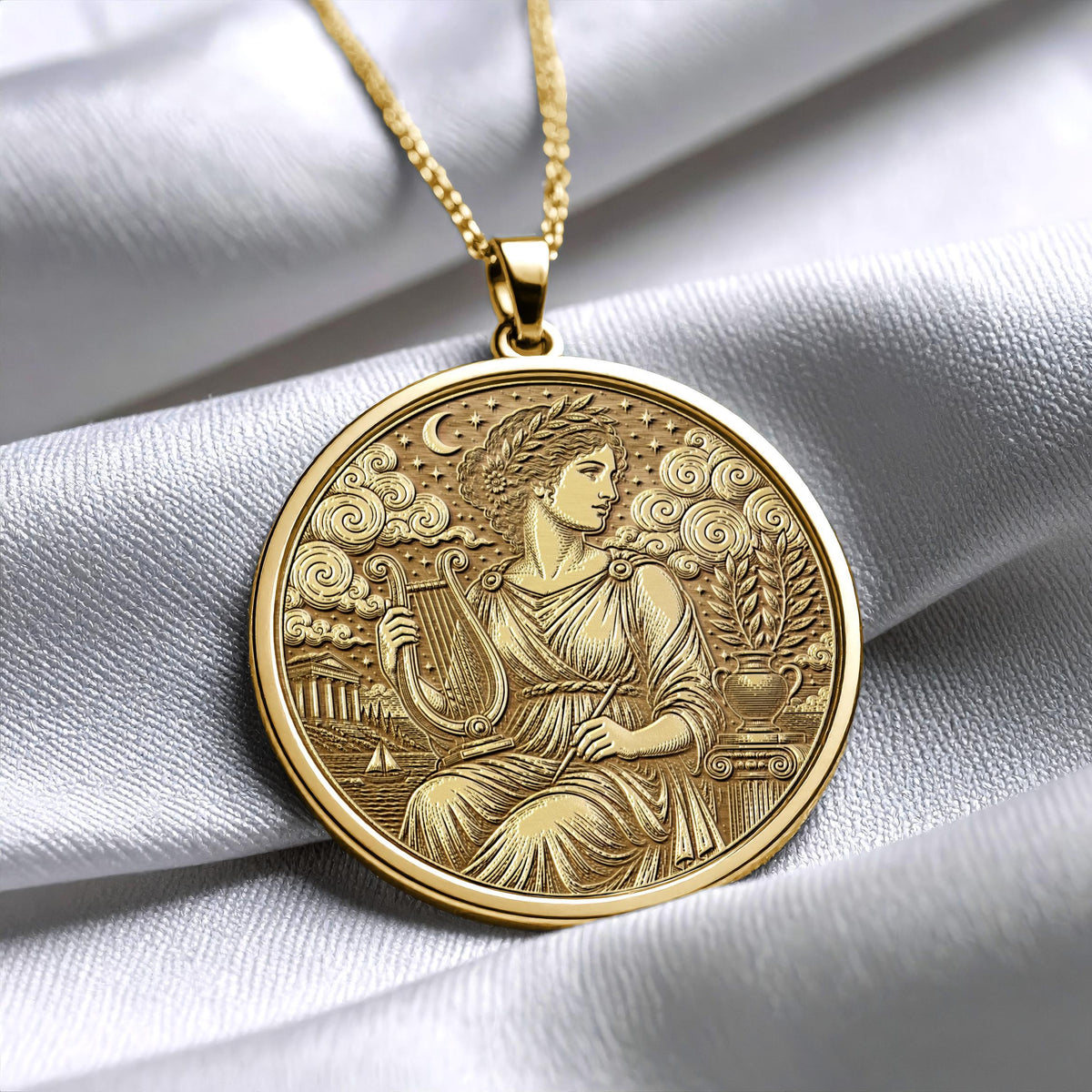 Sappho Pendant Necklace – Poetry, Love & Creative Expression