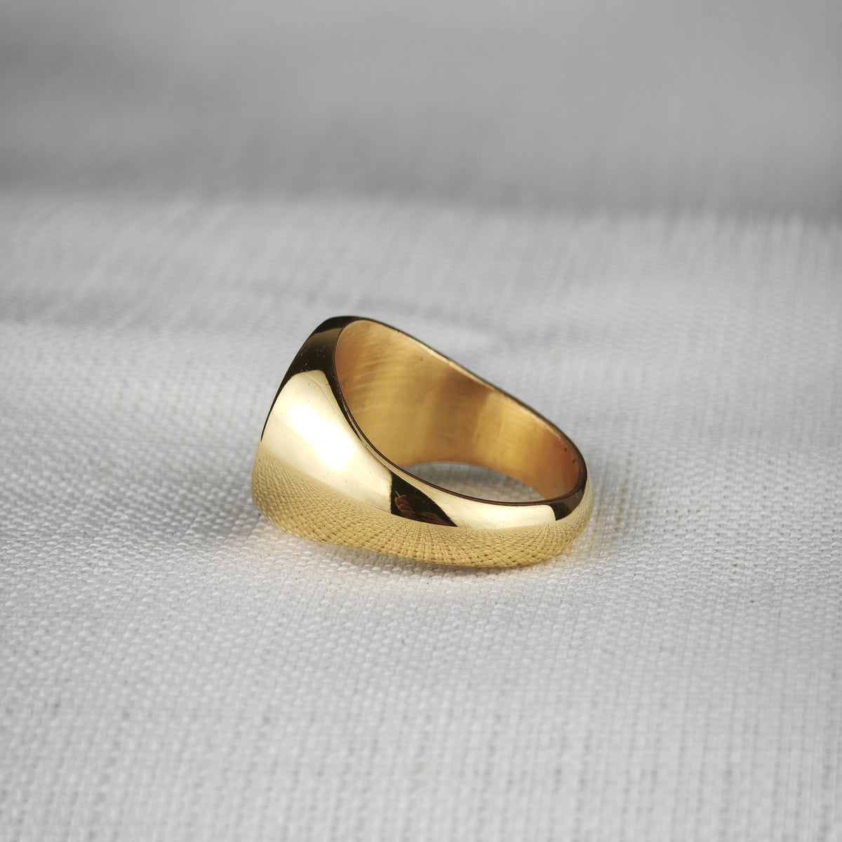 Tree of Life Signet Ring, Sterling Silver or Solid Gold, Engraved Nature Symbol