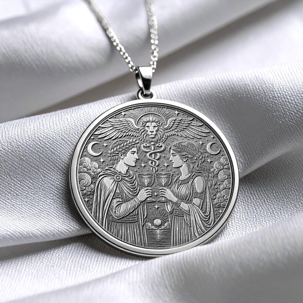 Two of Cups Tarot Pendant – Love, Unity & Meaningful Connections