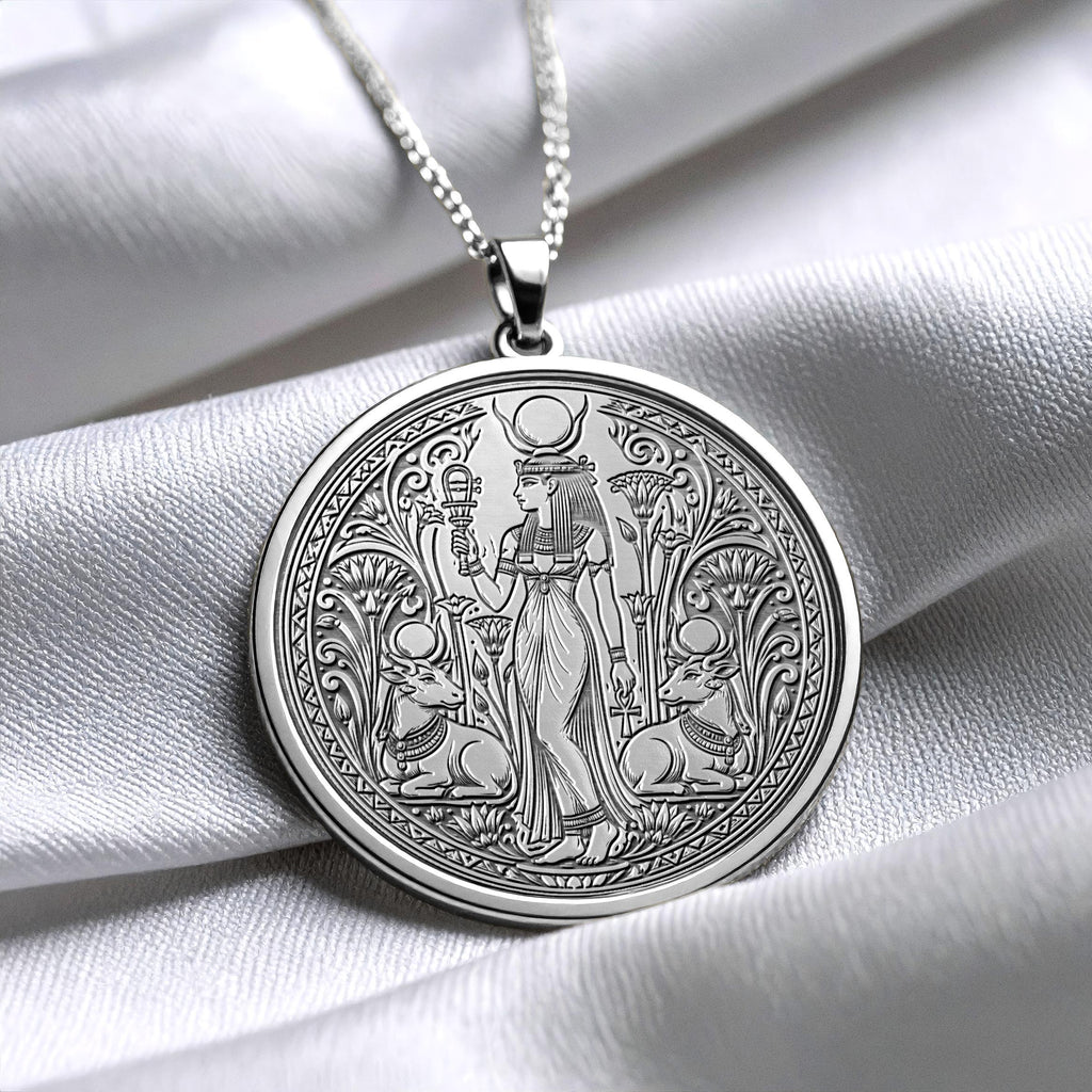 Ancient Egyptian Hathor Pendant Necklace – Love, Joy & Divine Feminine Power
