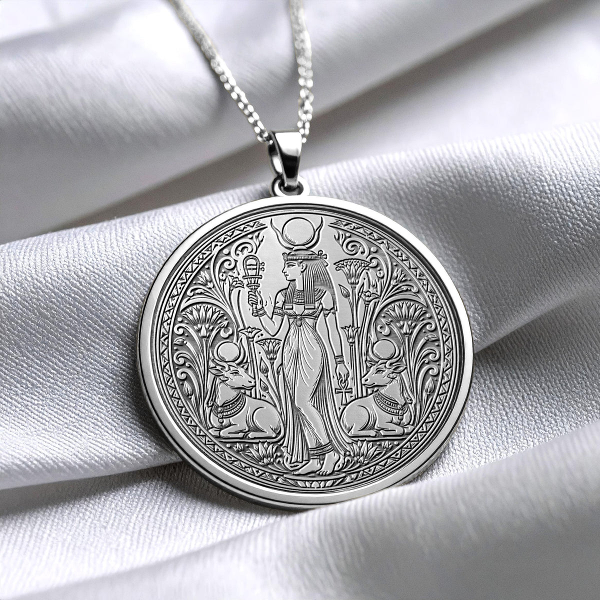 Ancient Egyptian Hathor Pendant Necklace – Love, Joy & Divine Feminine Power