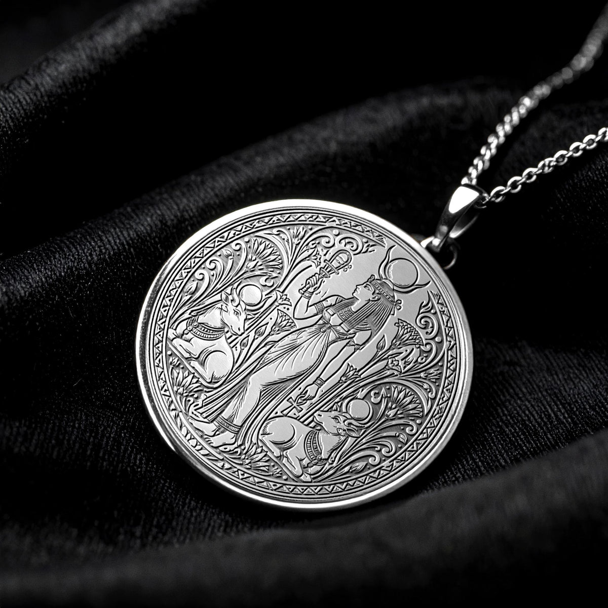 Ancient Egyptian Hathor Pendant Necklace – Love, Joy & Divine Feminine Power