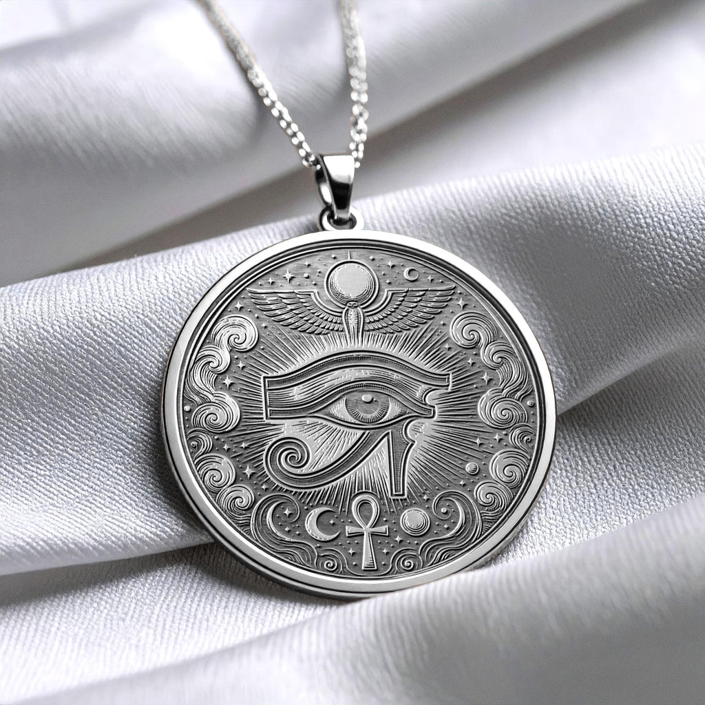 Sacred Eye of Horus Necklace – Protection, Wisdom & Divine Strength*