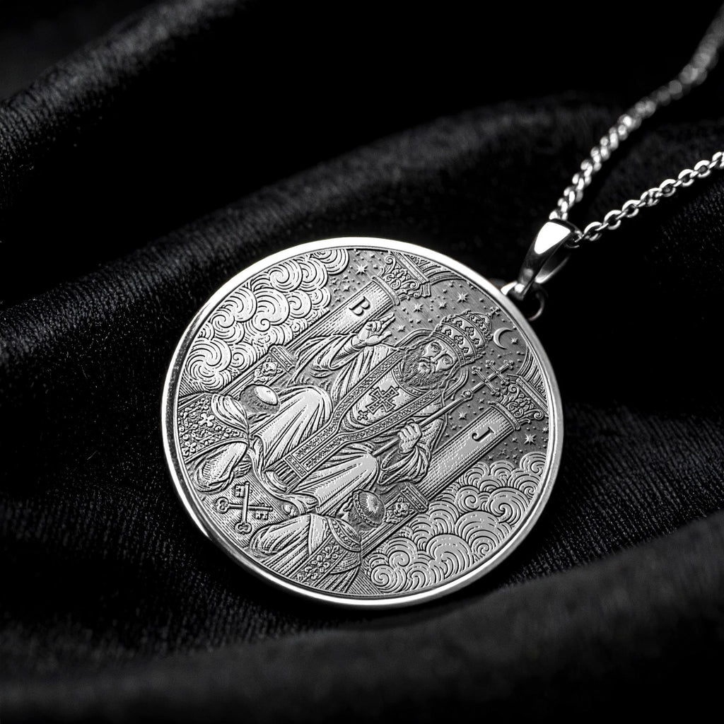 The Hierophant Tarot Card Necklace – Wisdom, Tradition & Spiritual Guidance