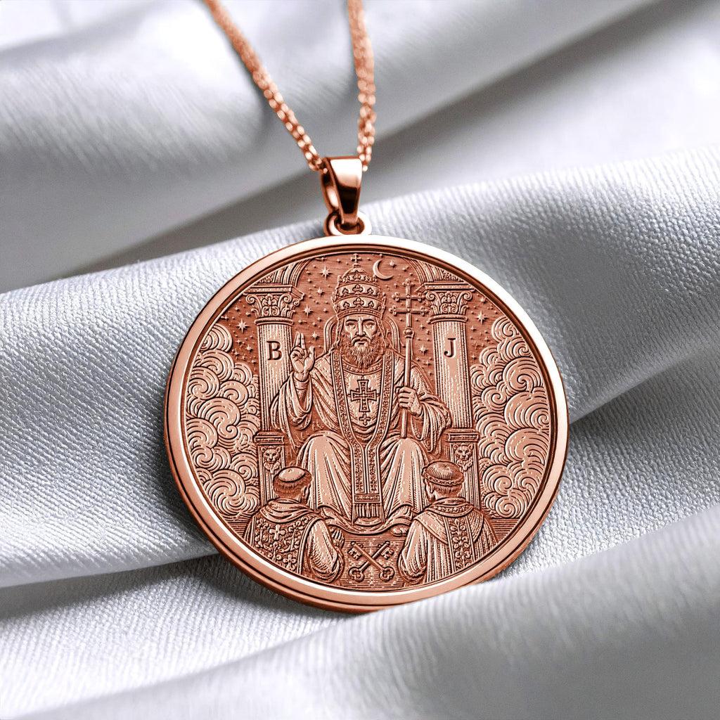 The Hierophant Tarot Card Necklace – Wisdom, Tradition & Spiritual Guidance