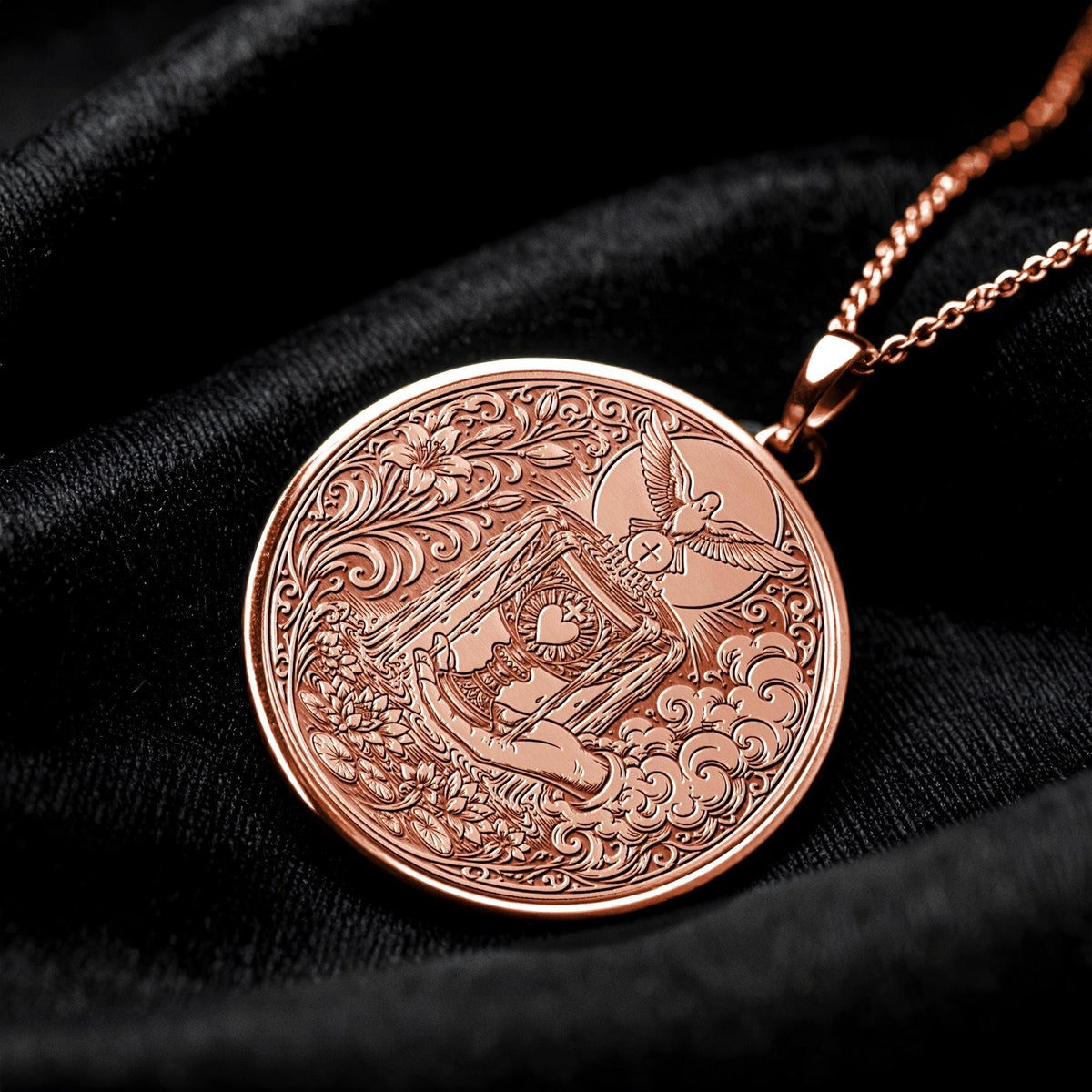 Ace of Cups Tarot Card Pendant Necklace – Love, Intuition & Emotional Renewal